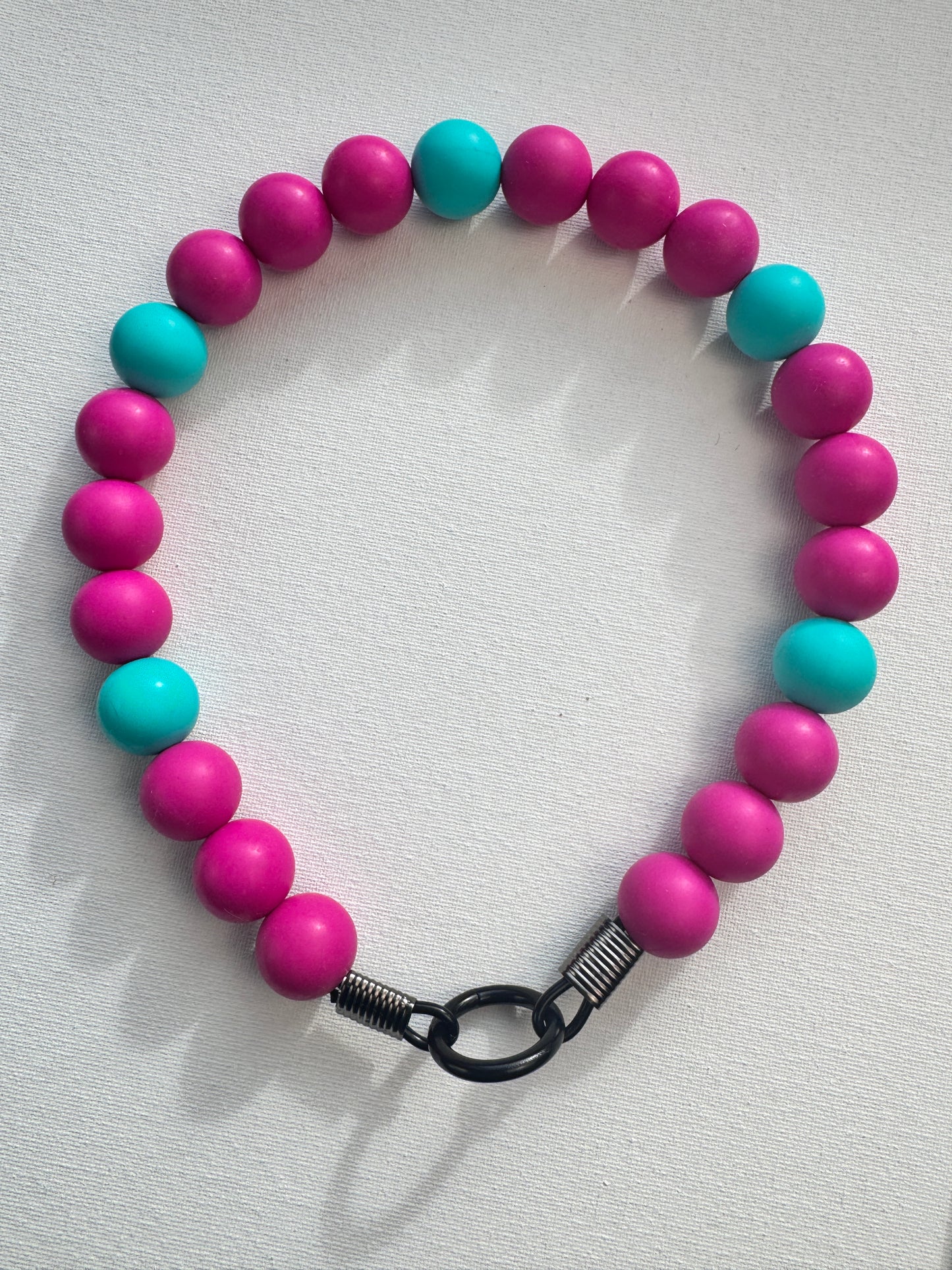 Beadworks Slip-on Dog Collar Tealberry Twist