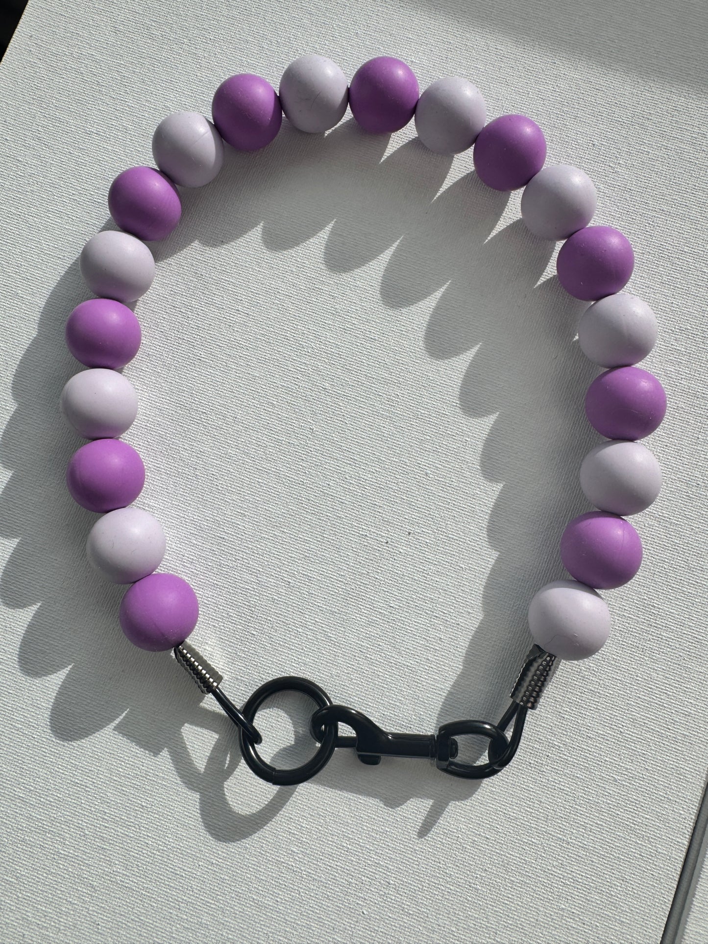 Beadworks Snap-Clasp Dog Collar Grape Fizz
