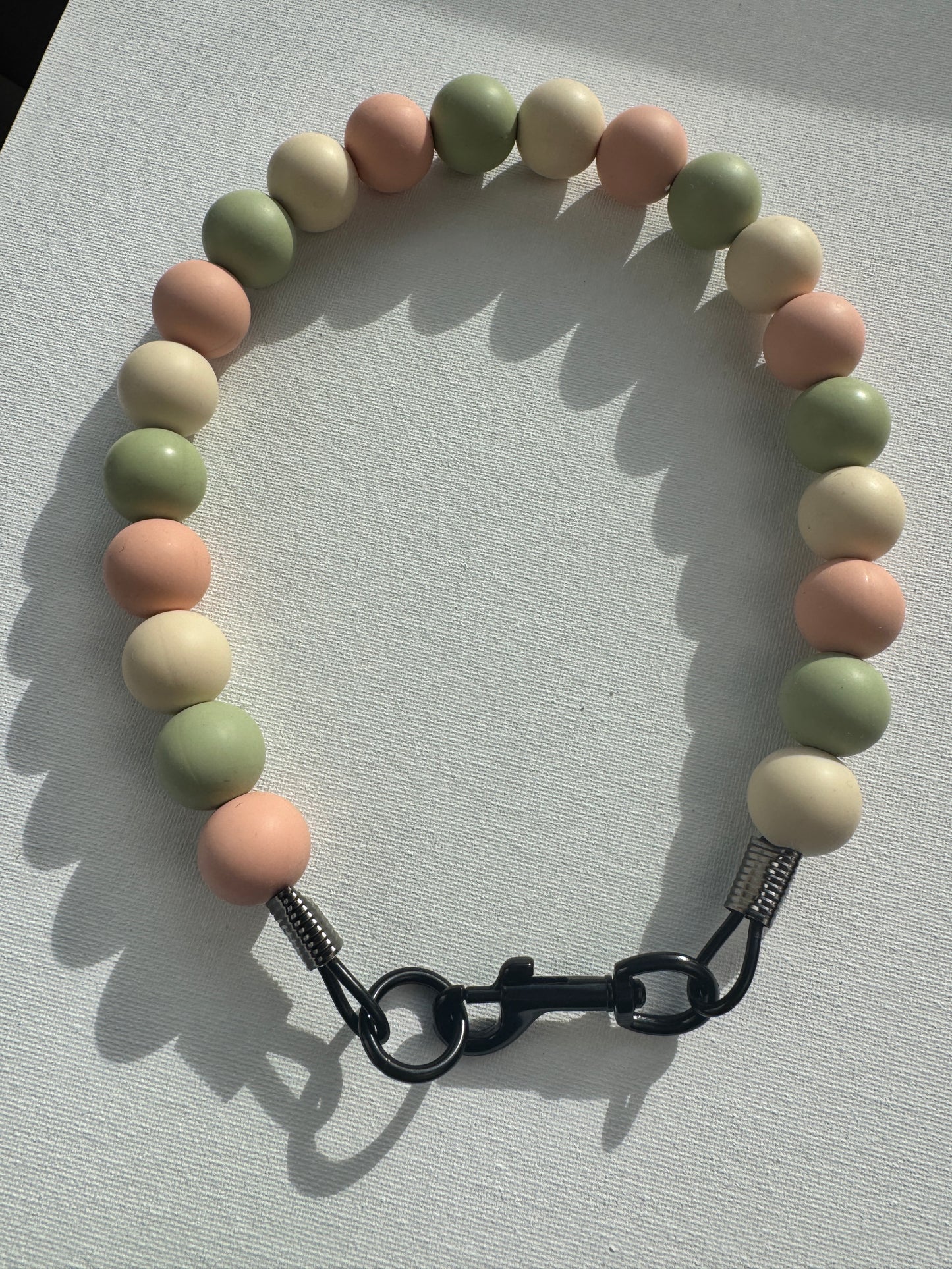 Beadworks Snap-Clasp Dog Collar Sunkissed Sage